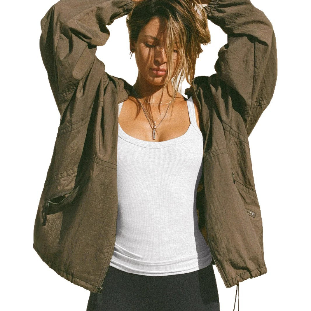 Damen Figurbetonter Body mit verstellbaren Spaghettiträgern Heidi-Mode