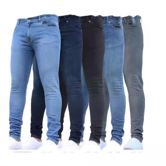 Herren Slim Fit Jeans mit stylischen Nahtdetails Heidi-Mode