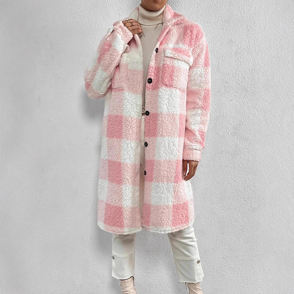 Damen Kuschelige Karojacke Heidi-Mode