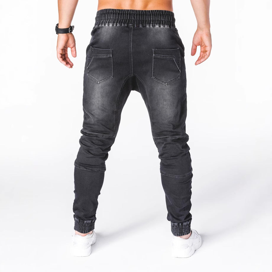 Herren Jogginghose im modernen Skinny Fit mit dehnbarer Baumwollmischung und sportlichen Details Heidi-Mode