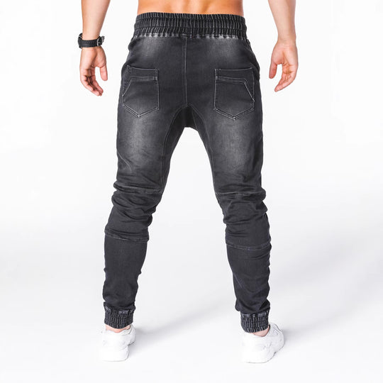Herren Jogginghose im modernen Skinny Fit mit dehnbarer Baumwollmischung und sportlichen Details Heidi-Mode