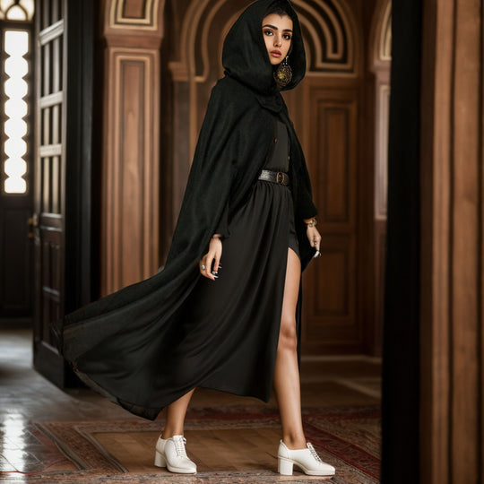 Damen Kapuzenumhang mit elegantem Schnitt Heidi-Mode