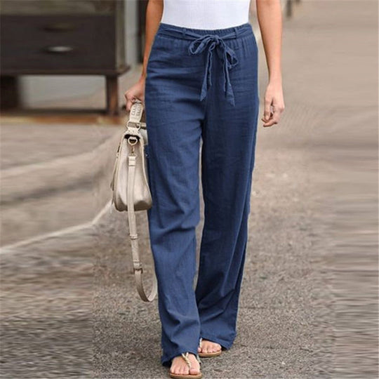 Heidi-Mode | Hosen mit Geradem Bein und Elastischem Bund