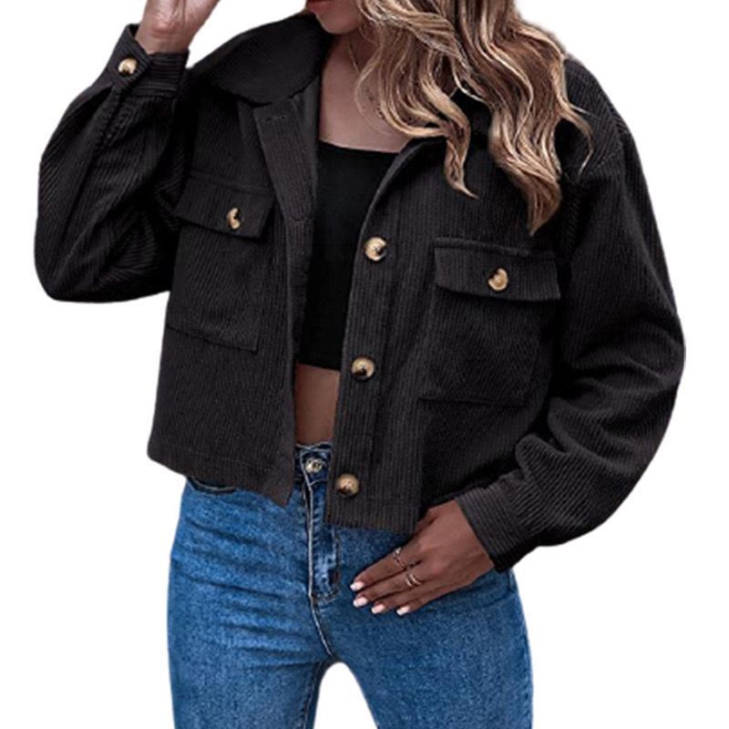 Damen Cordjacke mit praktischen Taschen Heidi-Mode