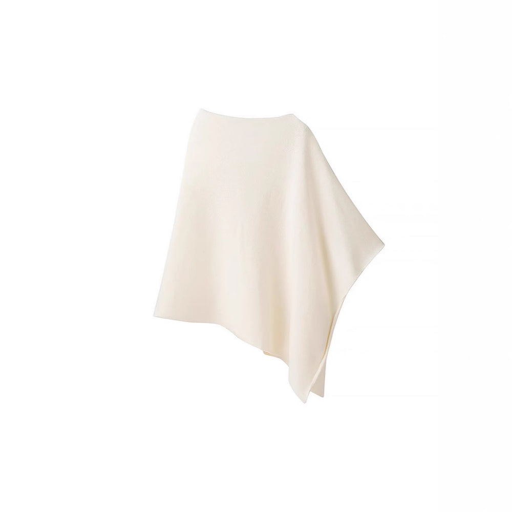Damen Poncho aus weichem, hochwertigem Material mit elegantem Schnitt Heidi-Mode