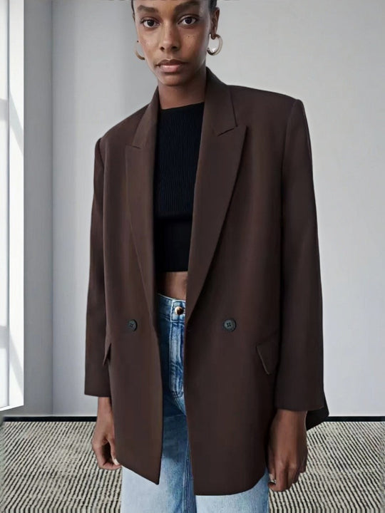 Damen Modischer und eleganter Oversized Blazer Heidi-Mode
