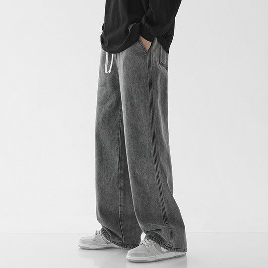 Herren weite Denim-Hose im modernen Vintage-Stil Heidi-Mode