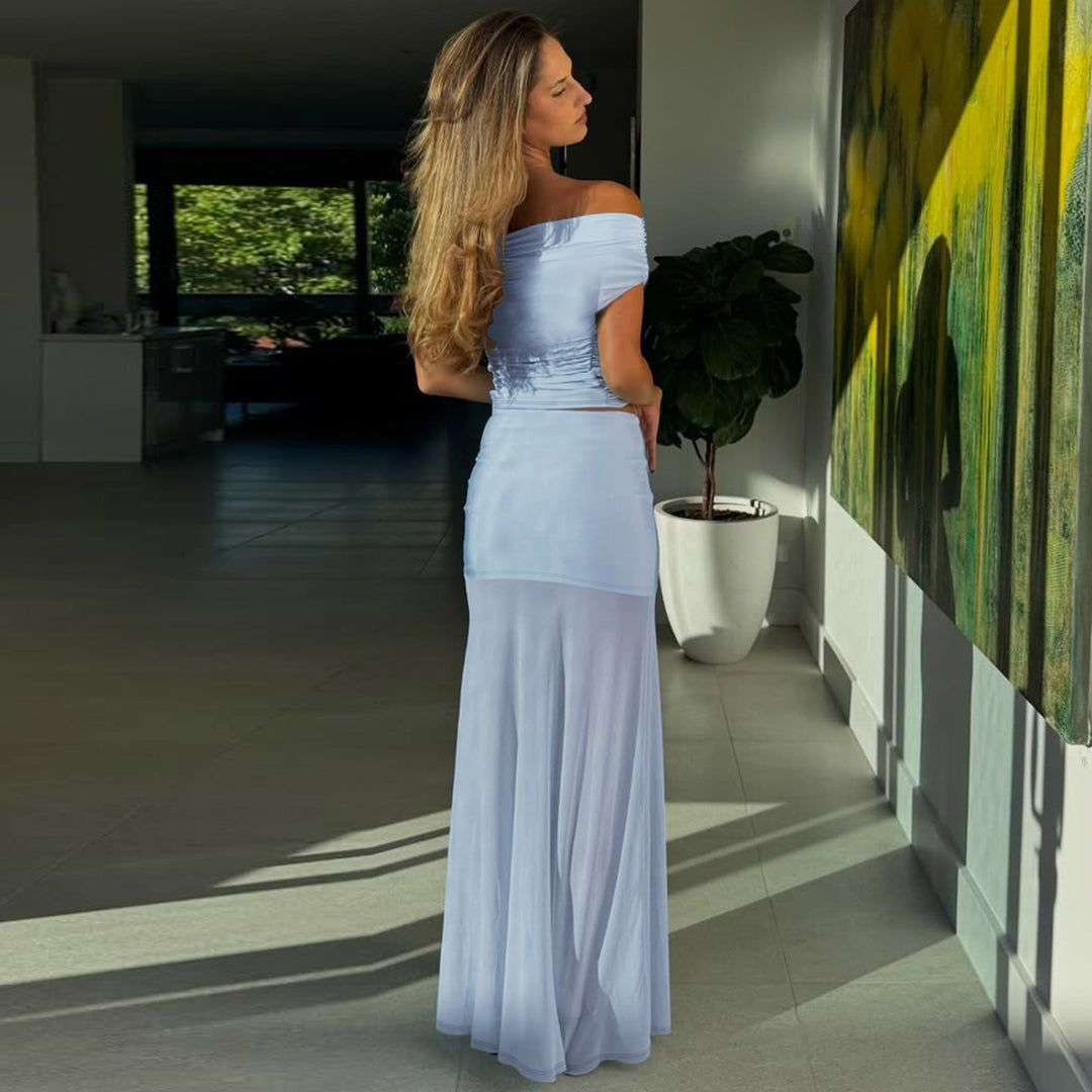 Damen Hautenges Wickelkleid Heidi-Mode