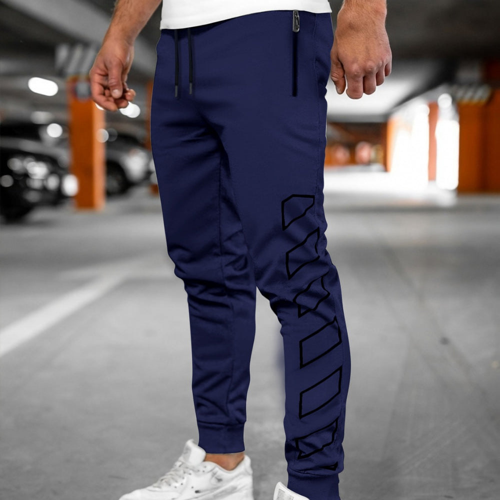 Herren Sportliche Jogginghose mit modernem Design und Seitentaschen Heidi-Mode