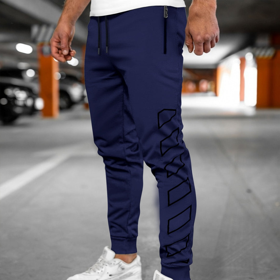 Herren Sportliche Jogginghose mit modernem Design und Seitentaschen Heidi-Mode