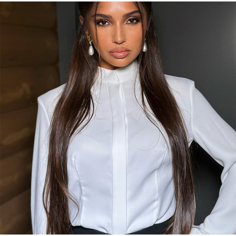 Damen elegante und fließende Bluse Heidi-Mode
