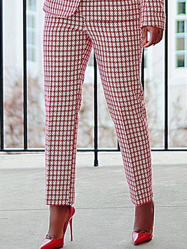 Heidi-Mode | Kariertes Lässiges Blazer Anzug