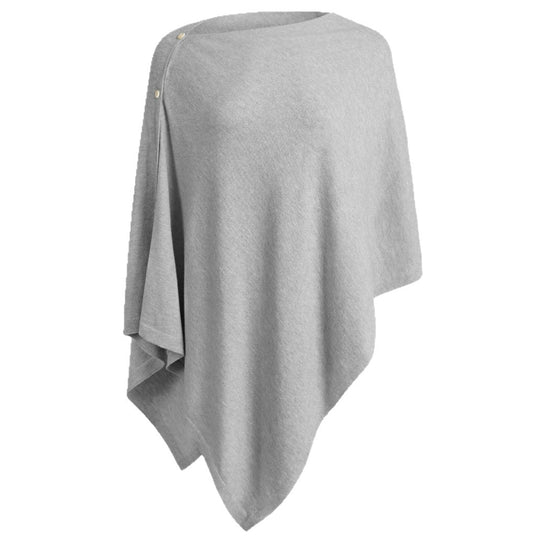 Damen vielseitiger Poncho aus hochwertiger Materialmischung Heidi-Mode