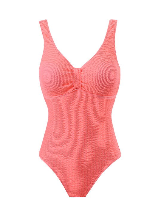 Damen Badeanzug mit strukturiertem Design Heidi-Mode