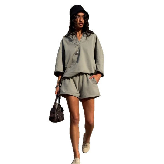 Damen Oversized Poloshirt mit modernen Schnitt und flexibel dehnbaren Ärmeln Heidi-Mode