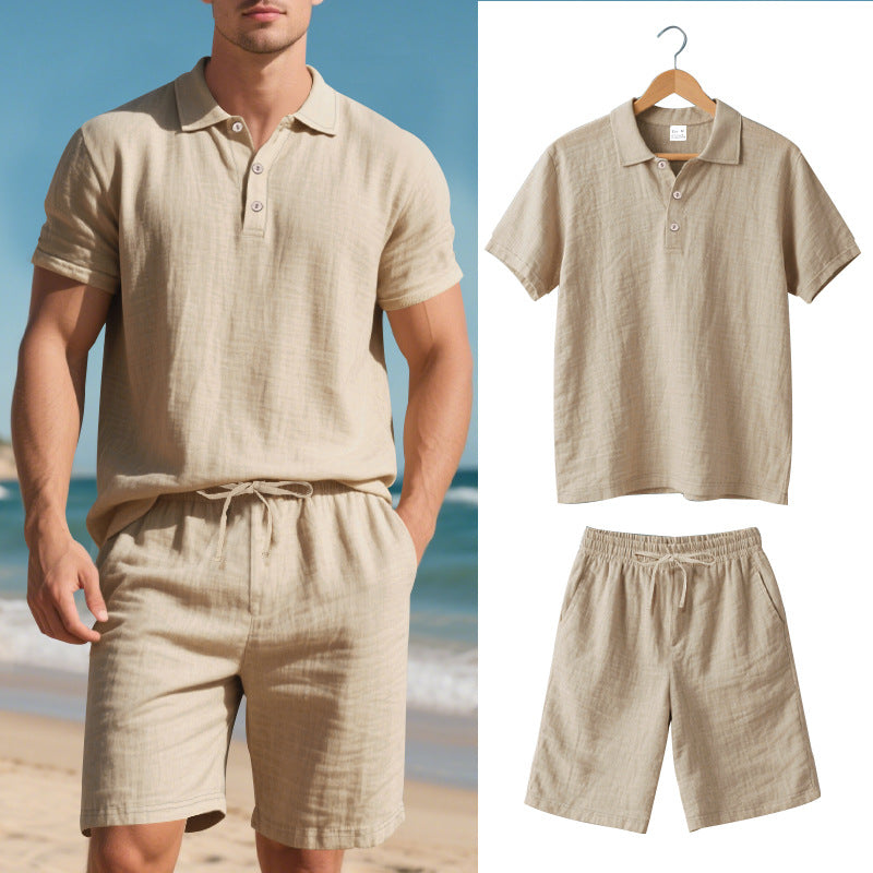 Heidi Mode | Kurzärmliges Poloshirt und Shorts Strandanzug