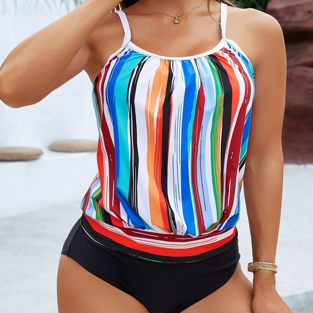 Damen Freizeit-Badeoberteil mit lässigem Schnitt und geschmeidigem Material Heidi-Mode