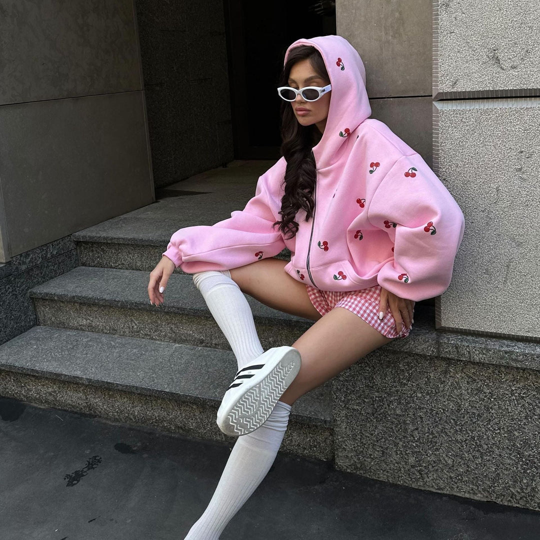 Heidi-Mode | Cherry Street Wear Sport Kapuzenpulli