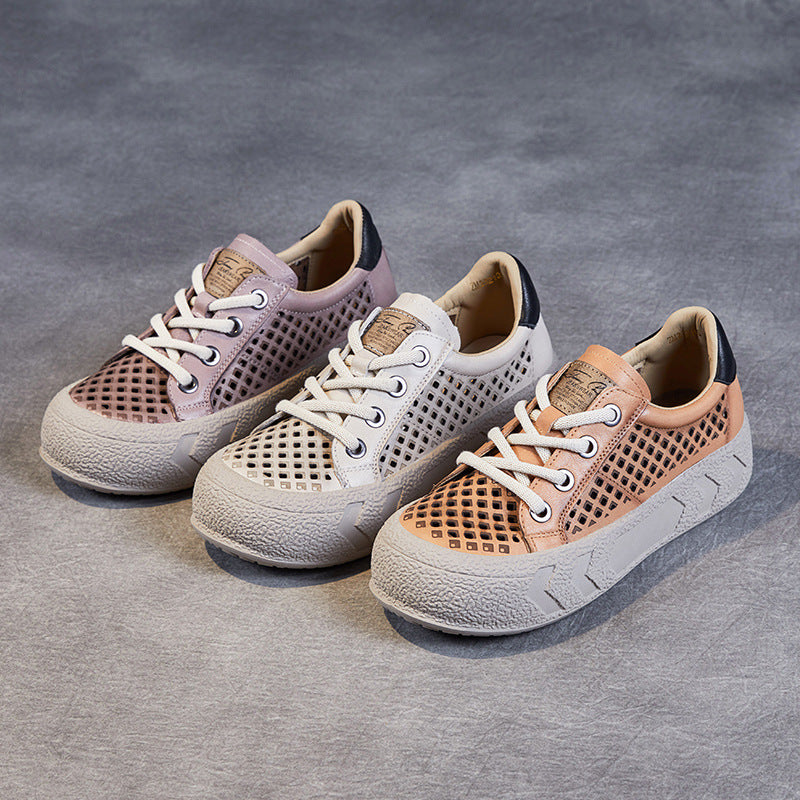 Herren Freizeit Atmungsaktive Mesh Sneaker mit Texturiertem Außensohle Heidi-Mode