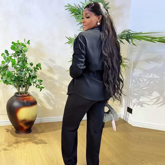 Damen modische Jacke mit kreativen Elementen Heidi-Mode