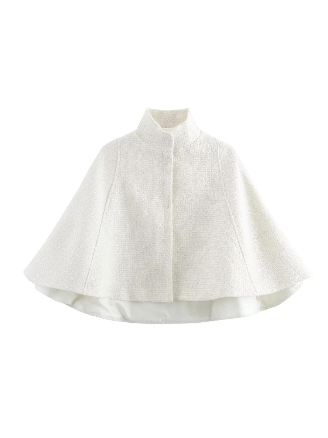 Damen elegante Umhangjacke aus strukturiertem Gewebe Heidi-Mode