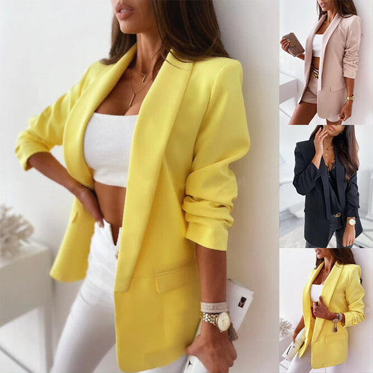 Damen modisches Blazer-Set mit elegantem Schnitt und bequemen Details Heidi-Mode