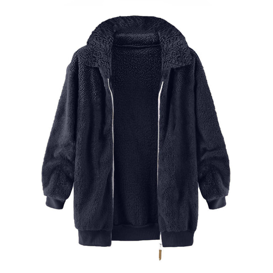Damen Fleece-Jacke im Oversized-Stil Heidi-Mode