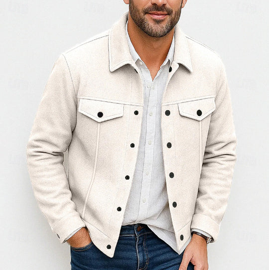Herren stylische Utility-Jacke mit gepolsterten Taschen Heidi-Mode