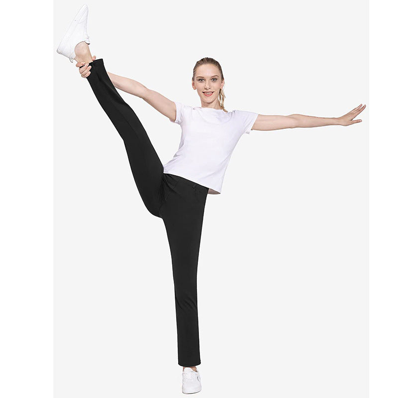 Damen Elegante figurbetonte Stretchhose mit hohen Taschen Heidi-Mode