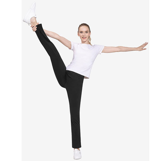 Damen Elegante figurbetonte Stretchhose mit hohen Taschen Heidi-Mode