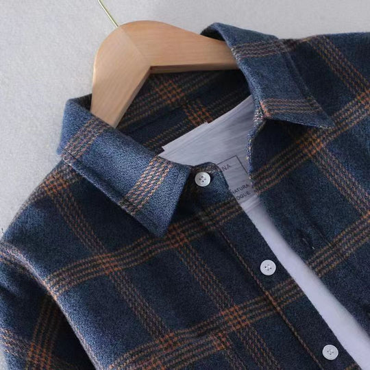 Damen Schal mit kariertem Muster und feiner Textur Heidi-Mode