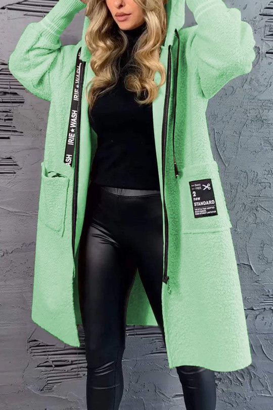 Damen Kuschelige Teddyjacke mit praktischen Taschen Heidi-Mode