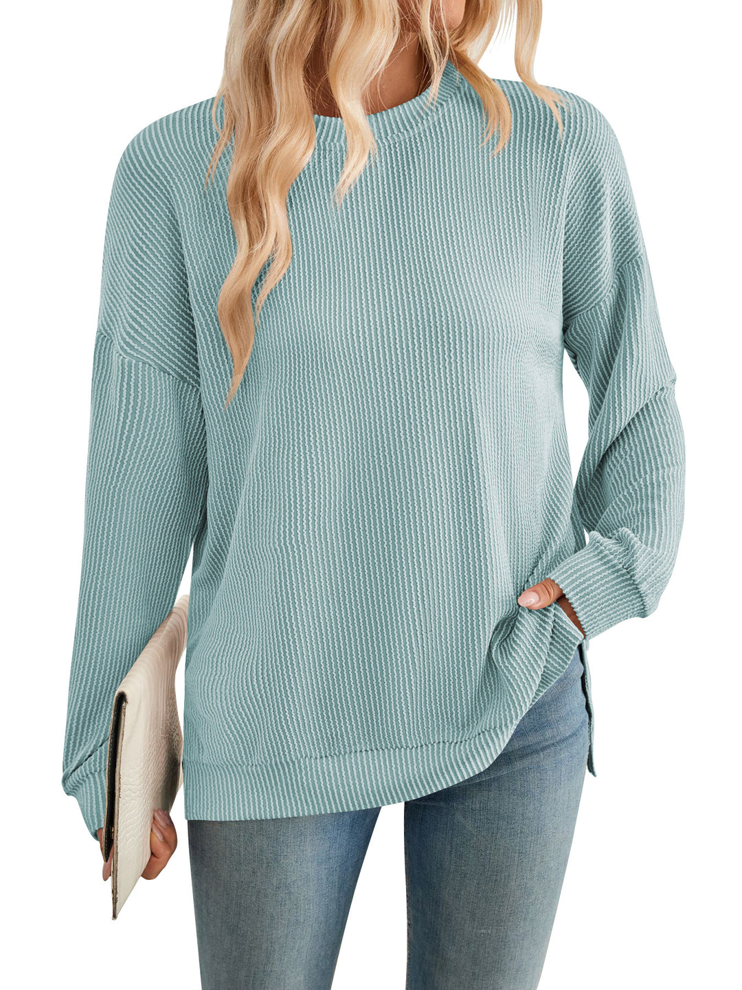 Damen lässiger Strickpullover Heidi-Mode