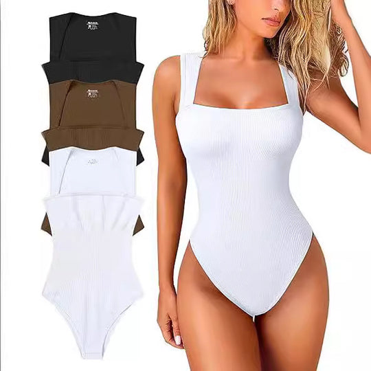 Damen Schwimmanzug mit quadratischem Ausschnitt und bequemen Trägern Heidi-Mode