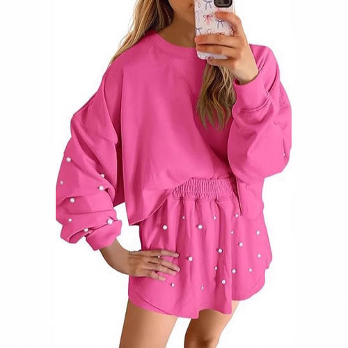 Damen Sportliches Sweatshirt- und Rock-Set Heidi-Mode