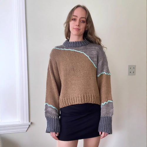 Damen Grobstrickpullover Heidi-Mode