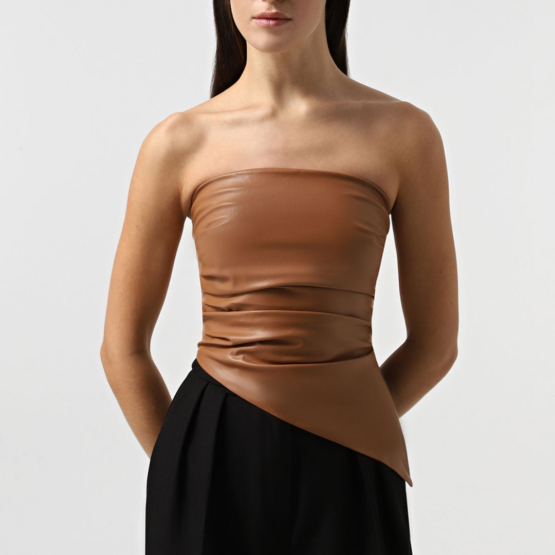 Damen Oberteil im eleganten Wickeldesign Heidi-Mode