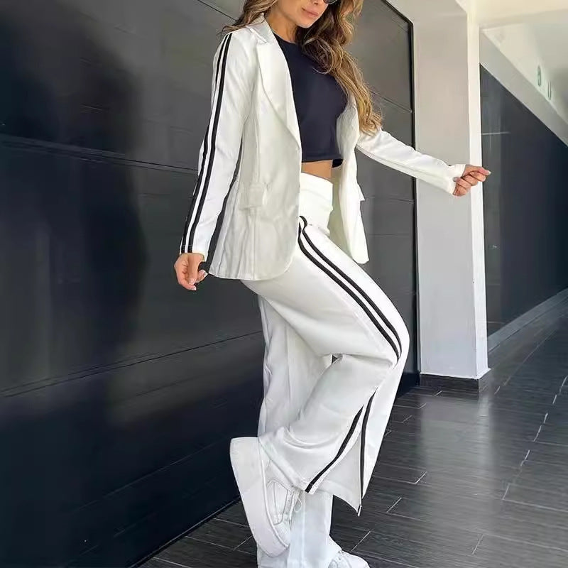 Damen Sportliches Blazer- und Hosen-Set Heidi-Mode