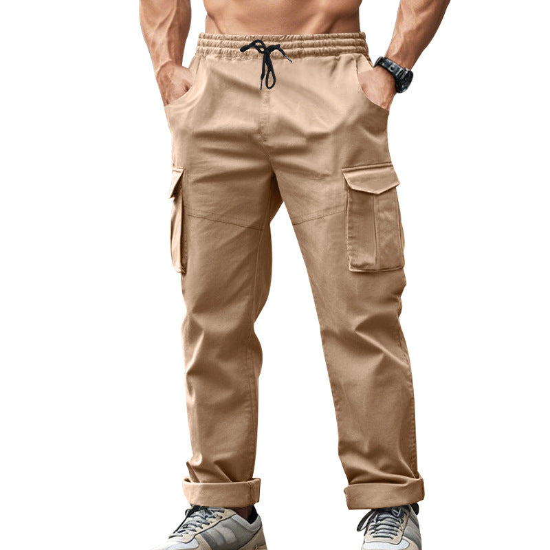 Herren Cargo-Hose mit praktischen Seitentaschen und elastischem Bund Heidi-Mode