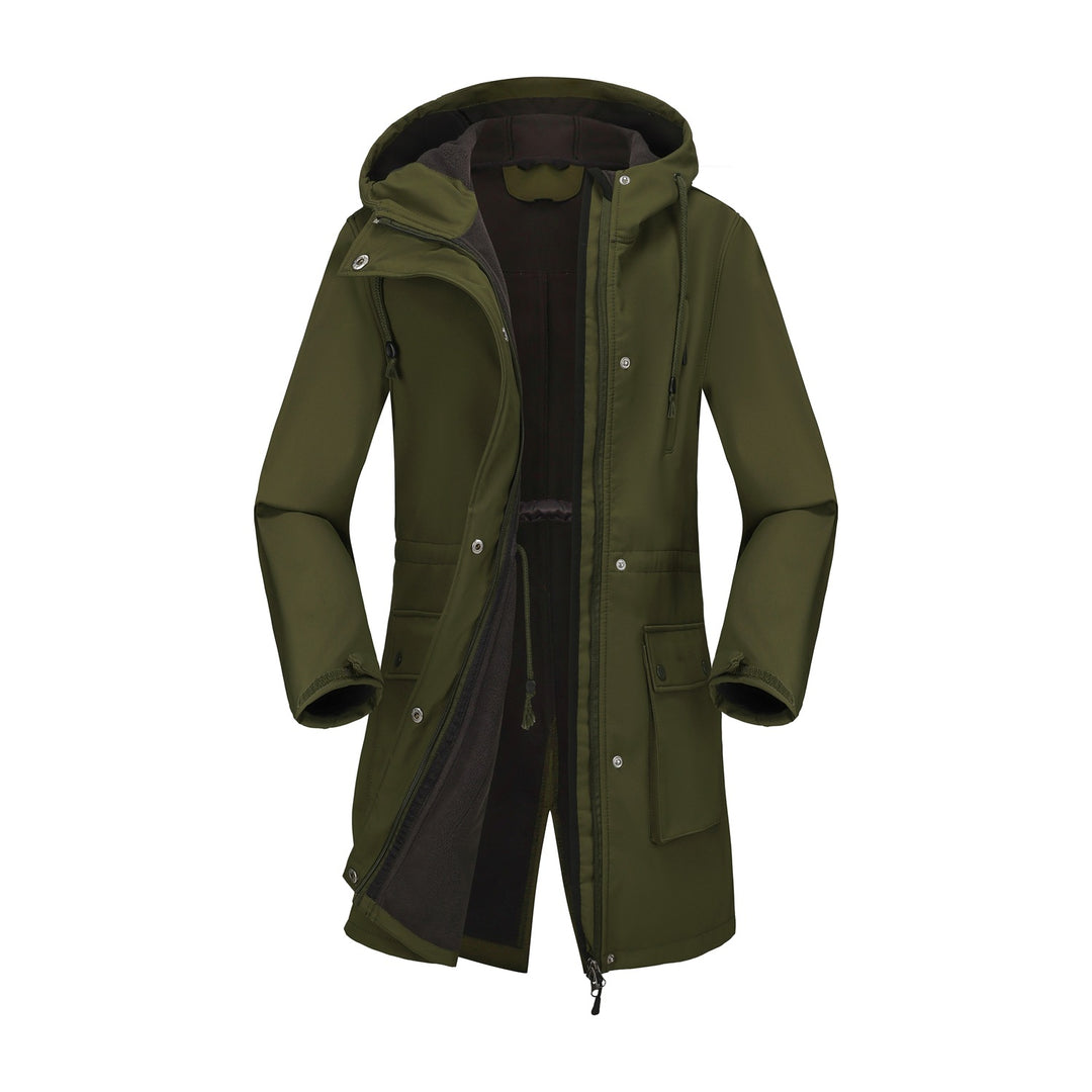 Damen funktionale Outdoor-Jacke mit verstellbarem Taillenzug und Innenfutter Heidi-Mode