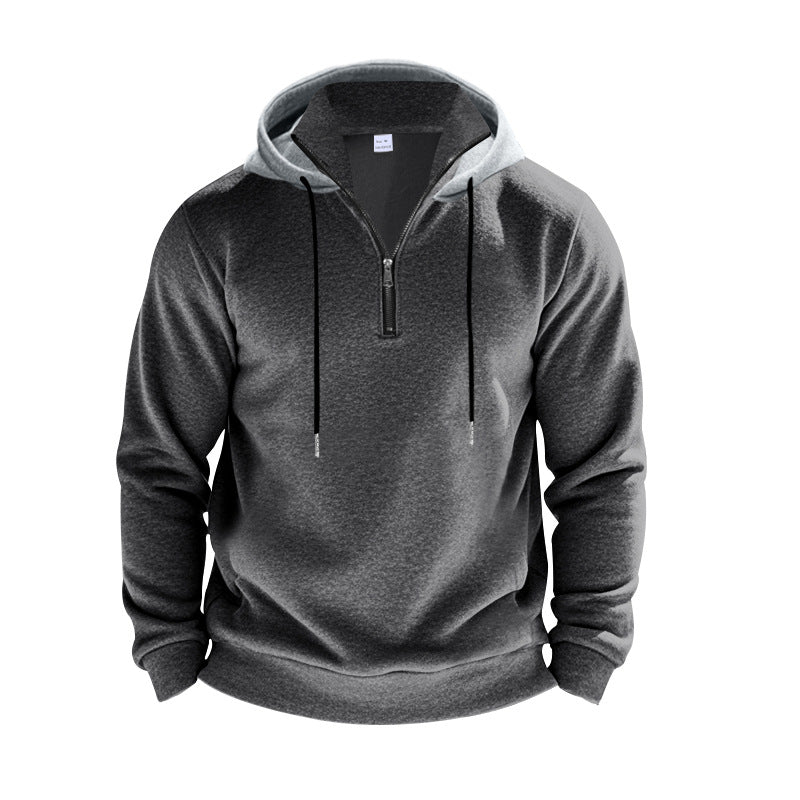 Herren Kapuzenpullover mit modernem Reißverschluss und atmungsaktiver Stoffqualität Heidi-Mode