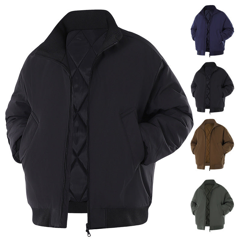 Herren Winterjacke mit warmem Innenfutter und praktischen Taschen Heidi-Mode