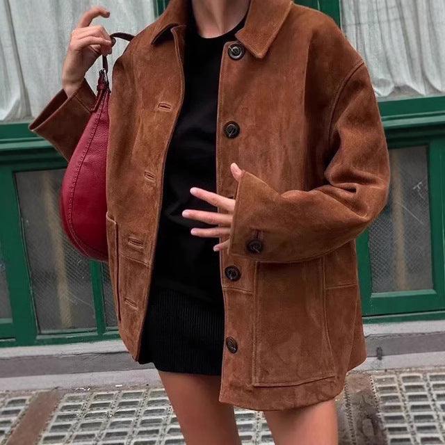 Damen Herrenmode Wildlederjacke Heidi-Mode