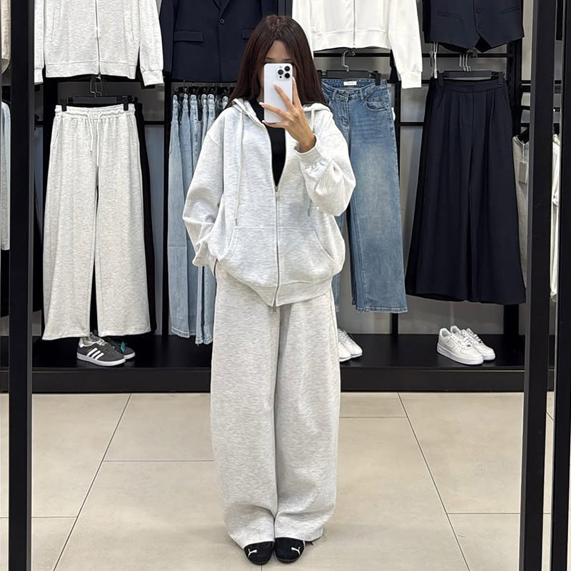 Damen bequemer und stylischer Kapuzenset Heidi-Mode