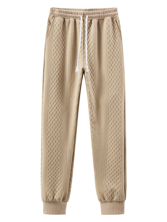 Herren Komfortable Strick-Jogginghose mit modernem Design und elastischem Bund Heidi-Mode