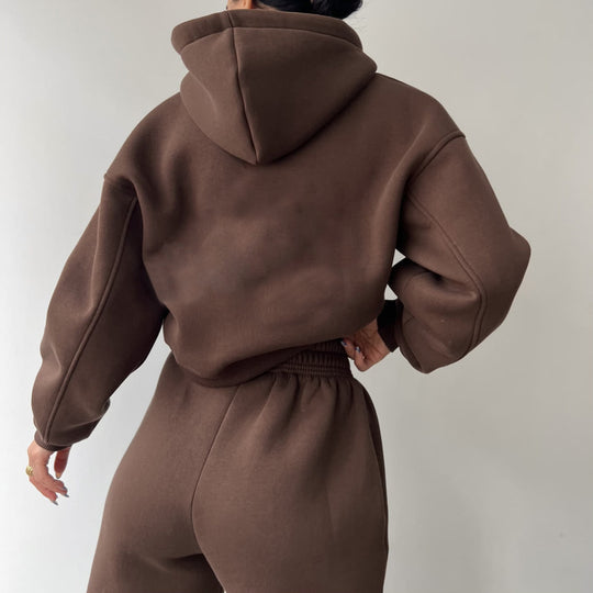 Damen modisches und lässiges Hoodie-Set mit weitem Schnitt Heidi-Mode