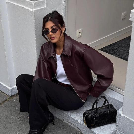 Damen elegante jacke mit oversized Schnitt Heidi-Mode