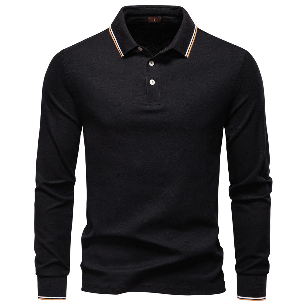 Herren Langarm Poloshirt Heidi-Mode