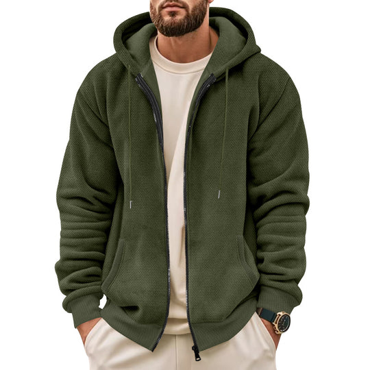 Herren Sportliche Kapuzenjacke mit innovativer Struktur Heidi-Mode