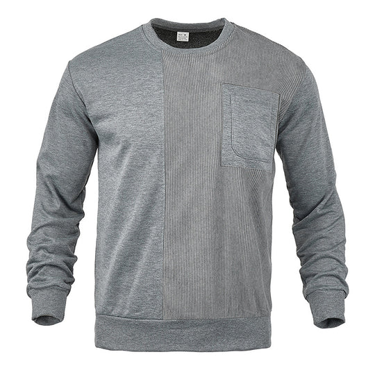 Herren Sweatshirt mit strukturierter Front Heidi-Mode